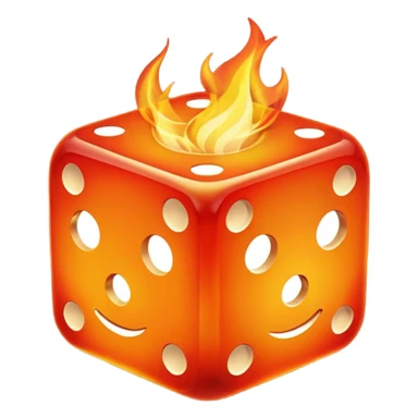 fire dice mitical sticker