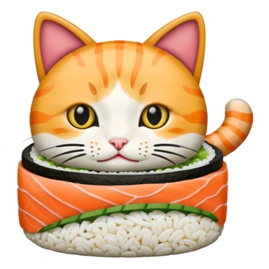 Cat sushi  sticker