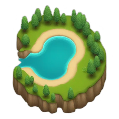 lake shaped like a horseshoe sticker