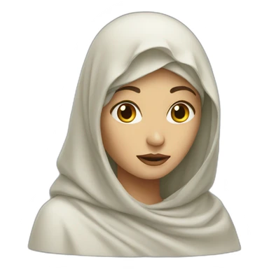 veiled woman sticker