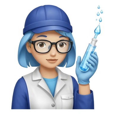 Testing water samples sticker