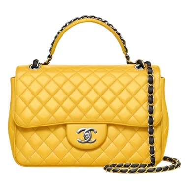 chanel butter yellow bag sticker