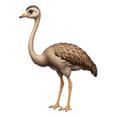 High resolution of   realistic full body ostrich without distorted , no extra hybrid sticker