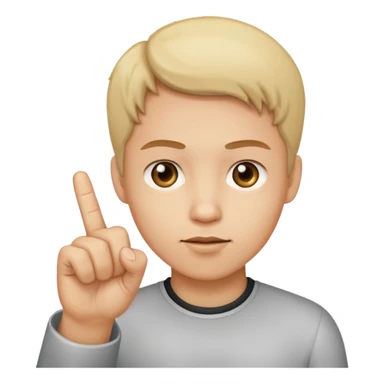 Uma pessoa dando dedo sticker