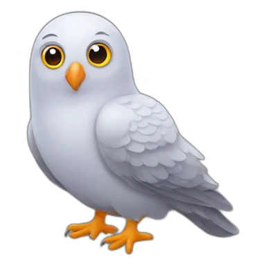 duolingo owl pigeon sticker