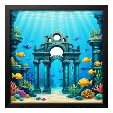 The Lost Island of Atlantis sticker