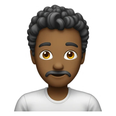 Black and white dumb up sticker