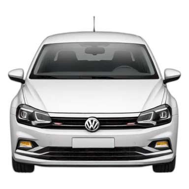 White Volkswagen Polo 2018 sticker