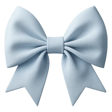 Make the gothic bow pastel blue in a photorealistic style, keeping the background transparent. sticker