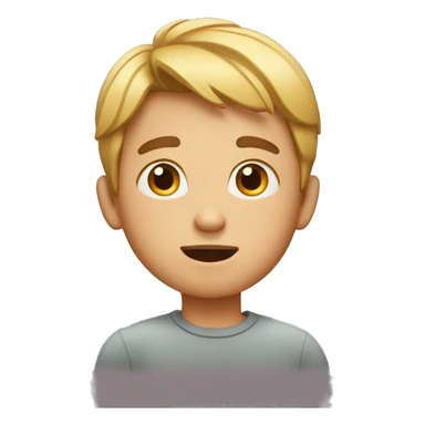 Boy who was surprised  sticker