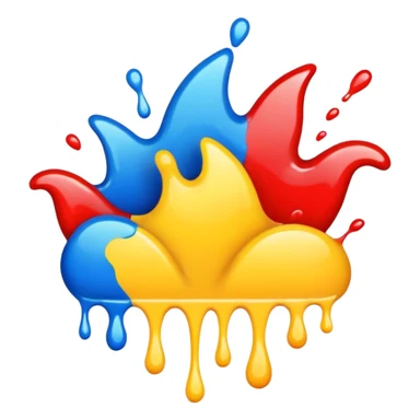 Splash paint sticker