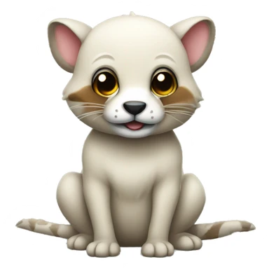 Animal raposa sorrindo sticker
