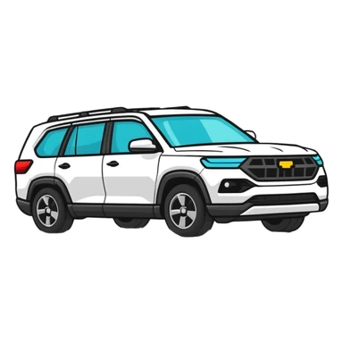 Family SUV car sticker