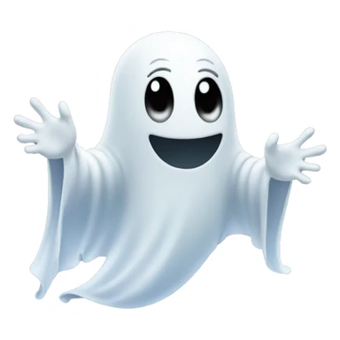  ghost saying bye  sticker