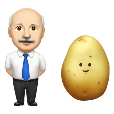 Lukashenko and potato sticker