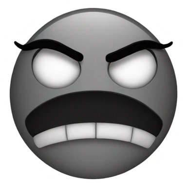 crazy face with a black fade sticker