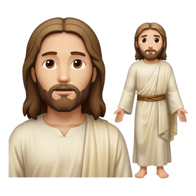 jesus christ, side and backview sticker