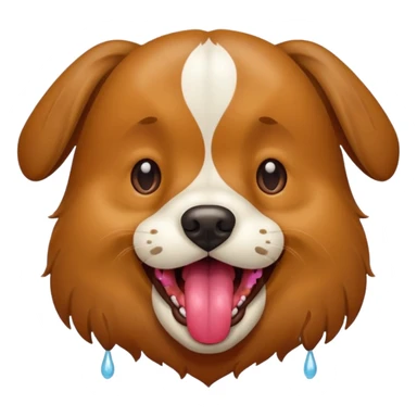 Panting dog sticker