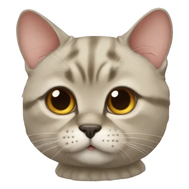 Scottish Golden Chinchilla cat sticker