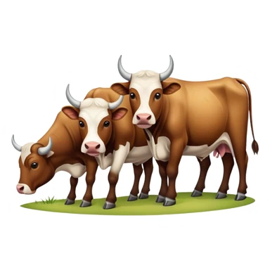 many oxen in a group sticker