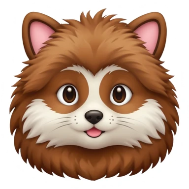 cute animal half body sticker