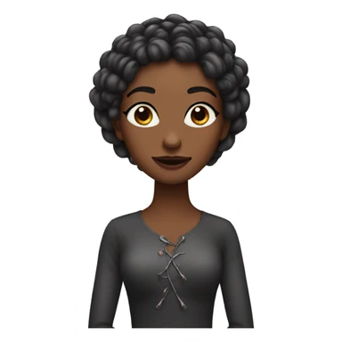 a girl with longest nails sticker