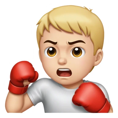 Punching kid in face sticker
