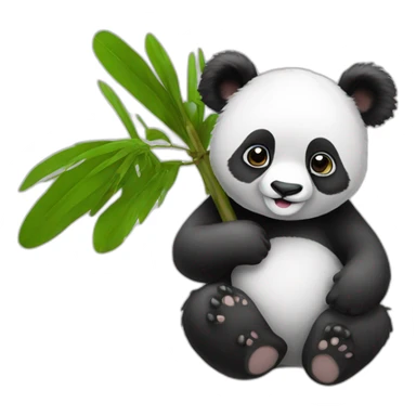 Panda sur un koala sticker