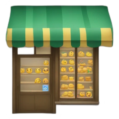 Shop with text "rbc" with mandarin sticker