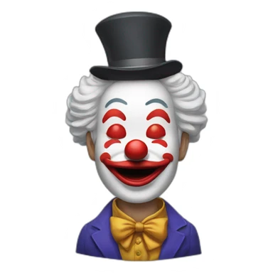 Clown saying Nishinishinishi Um Nishinishihashi sticker