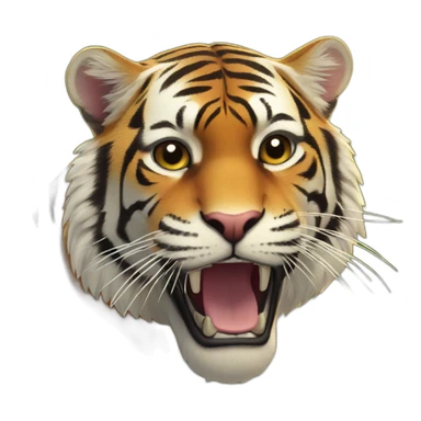 tigre devant le soleil sticker