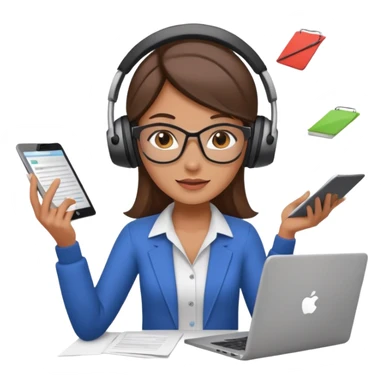 female digital marketer juggling all the responsibilities sticker