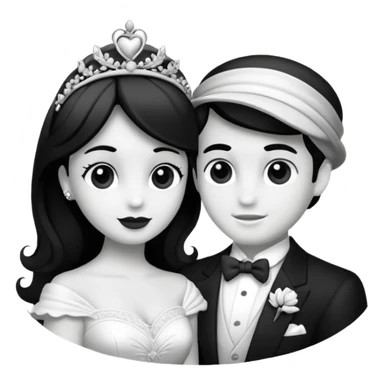 Dalla bianca e nera sticker