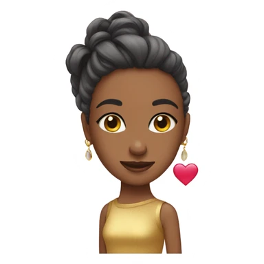 Glamour heart sticker