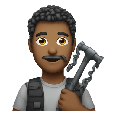 Me holding 2 phhones sticker