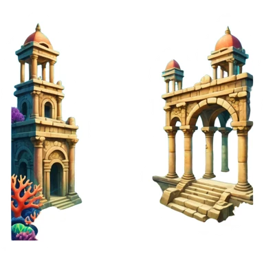 The Lost Island of Atlantis sticker