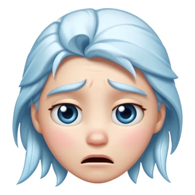  frozen distraught iOS emoji sticker