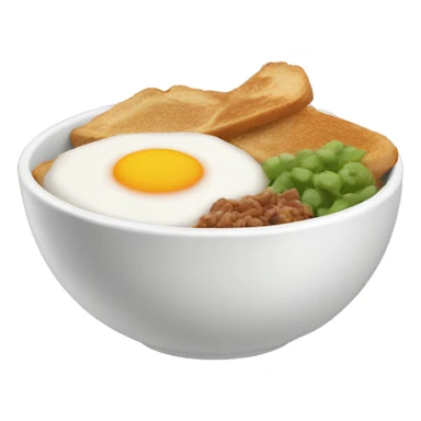 Breakfast bowl sticker