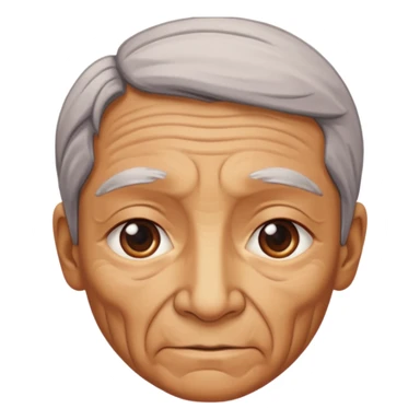 cara vieja por un lado y cara rejuvenecida por otro lado sticker