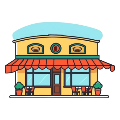 50-year-old women in the picture in an Italian restaurant sticker