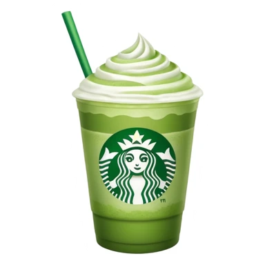 Matcha with cold foam from Starbucks  sticker
