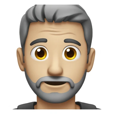 guy with three lazy eyes sticker