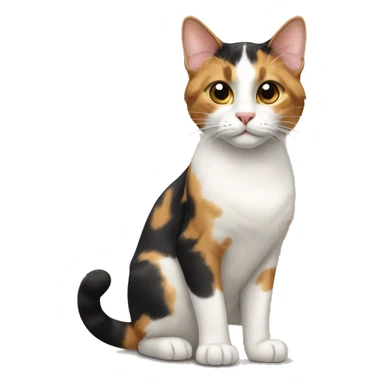 Cambodia calico cat sticker