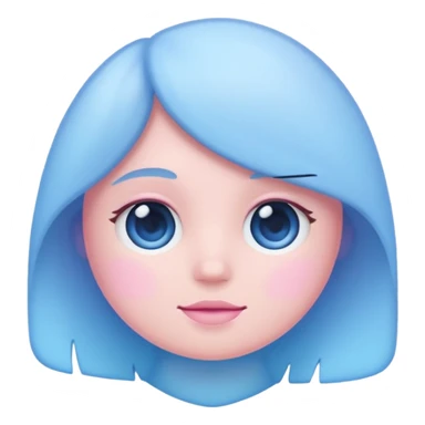 light pink and blue sticker