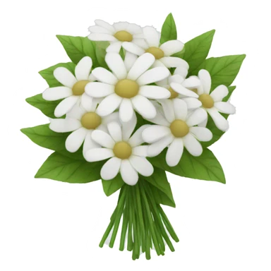 White flower boquet sticker