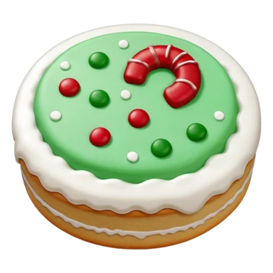 christmas biscuit and cookie round sticker