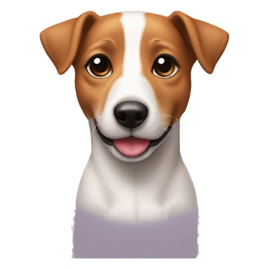 perro jack russel con una mancha color caramelo sticker