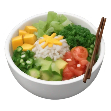 Poke bowl sticker