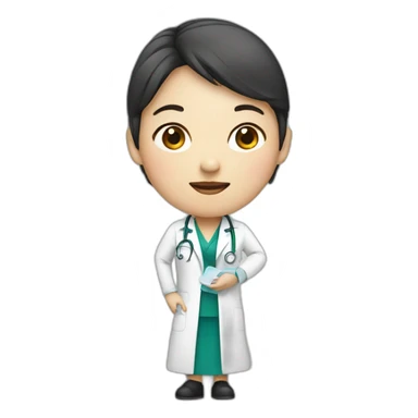 chinese doctor woman sticker