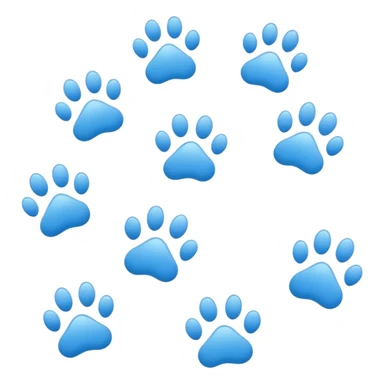 Weiße pfotenabdrücke sticker